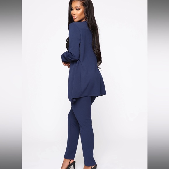 Fashion Nova Navy Suite Set - Picture 3 of 7